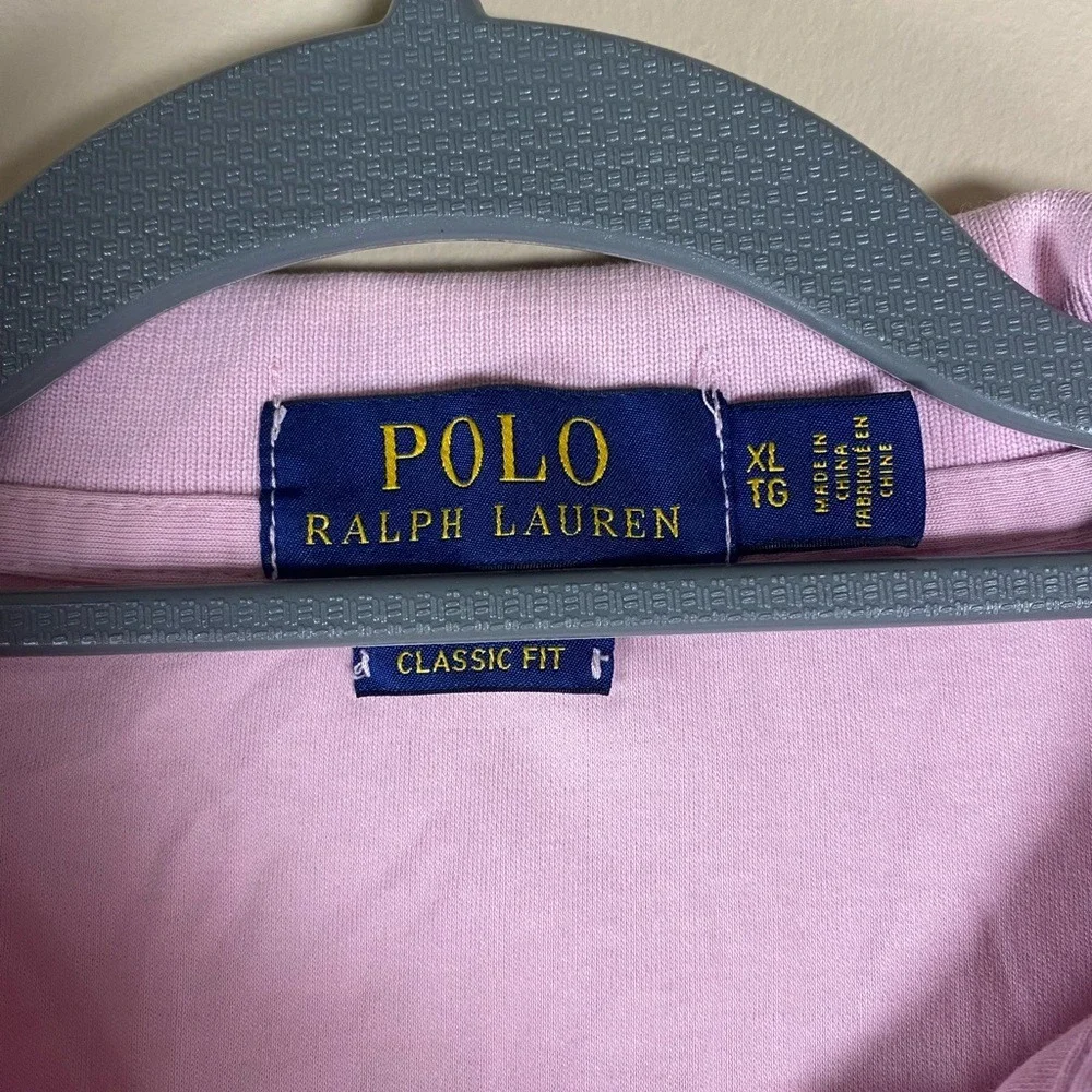 POLO Ralph Lauren Men's Pink Short Sleeve‎ Shirt Classic Fit Polo Shirt XL